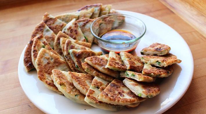 Scallion Pancakes, Hand-Rolled with Chili Oil and Tamari Dipping Sauce Recipe