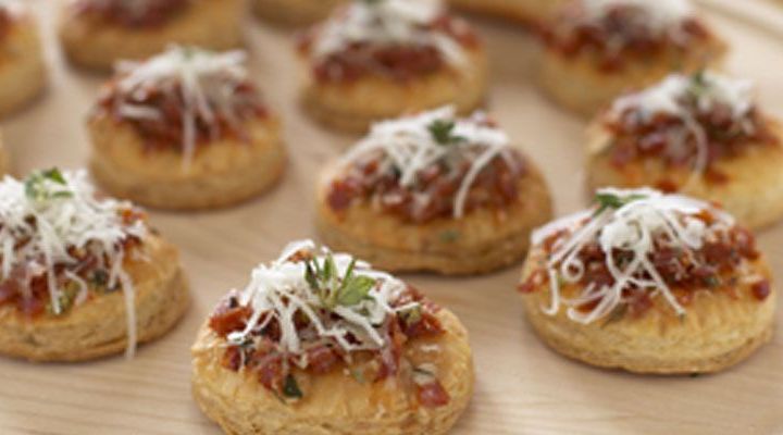 Asiago and Pepperoni Puff Pastry Pizzas Recipe