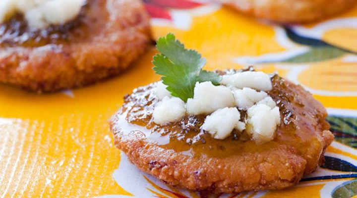 Mini Arepas with Oaxaca Cheese and Jalapeno Marmalade Recipe