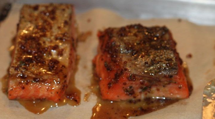 Spice-Crusted Salmon with Harissa Yogurt Sauce Recipe