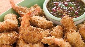 Coconut-Crusted Shrimp with Tamarind-Honey Sauce