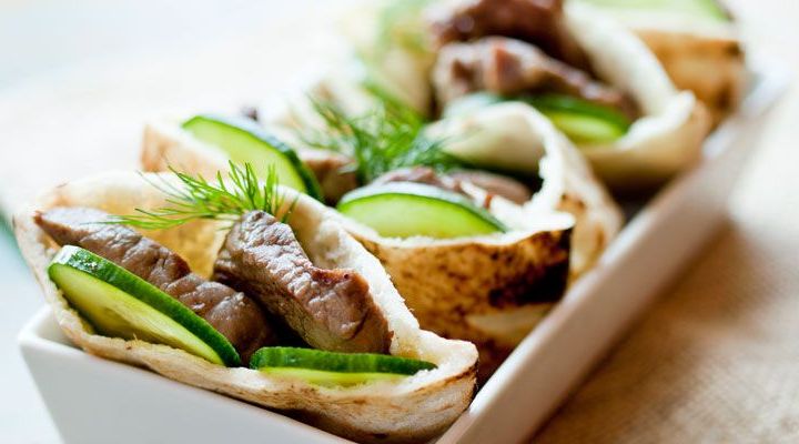 Lamb Gyros with Yogurt, Cucumber and Dill Sauce Recipe