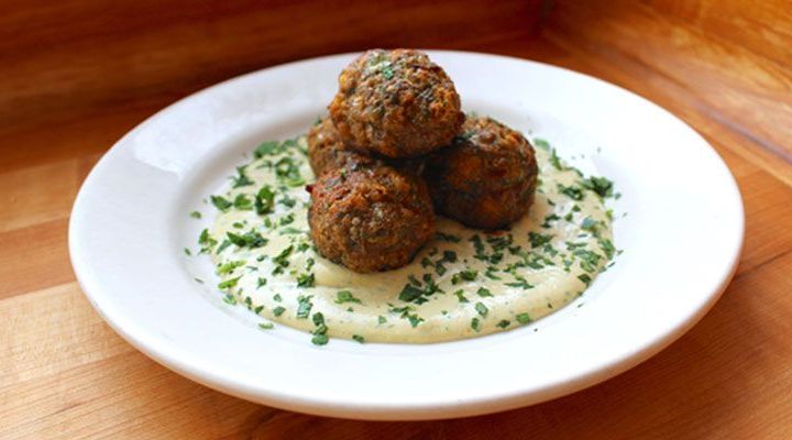 Merguez-Spiced Lamb Meatballs with Tahini and Lemon Glaze Recipe