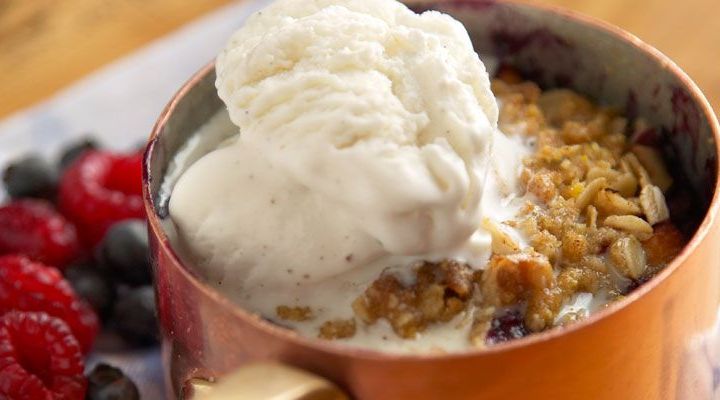 Blueberry, Raspberry and Peach Dulce De Leche Crisp Recipe