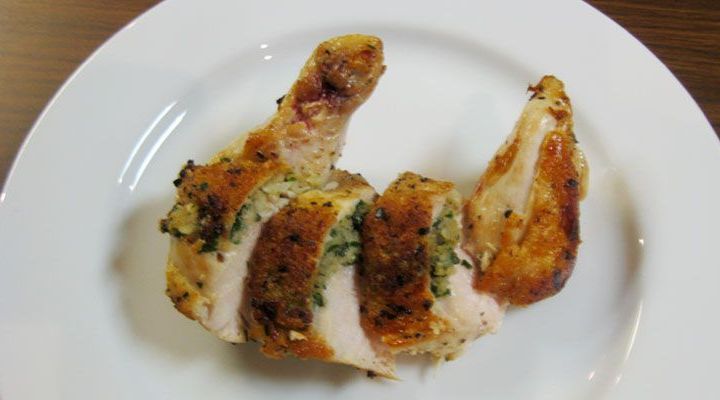 Chicken Breasts Stuffed with Gorgonzola, Walnuts, and Figs Recipe