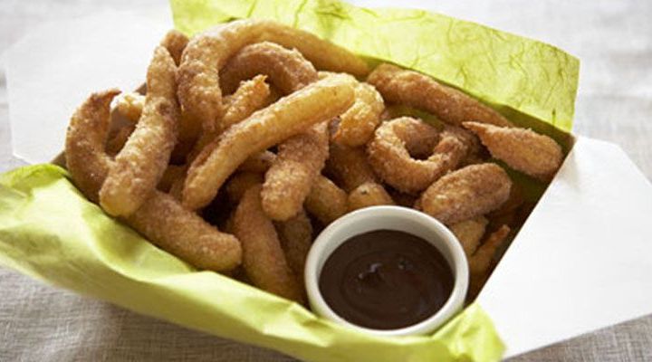 Cinnamon Churros with Mexican Chocolate Dipping Sauce Recipe 