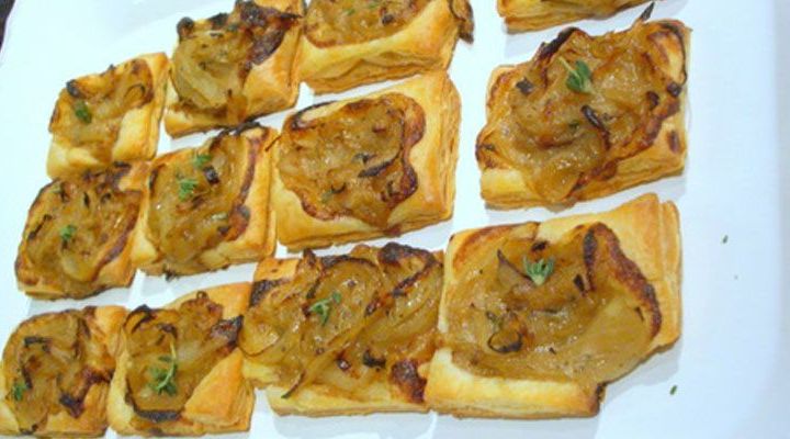 Mini Onion and Black Olive Tartlets