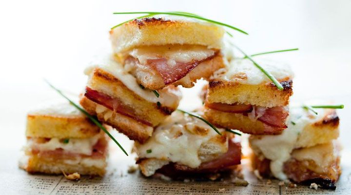 Petite Ham and Gruyere Croque Monsieur Sandwich Recipe