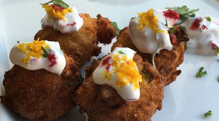 Smoked Trout Beignets with Caraway, Orange and Cranberries Recipe